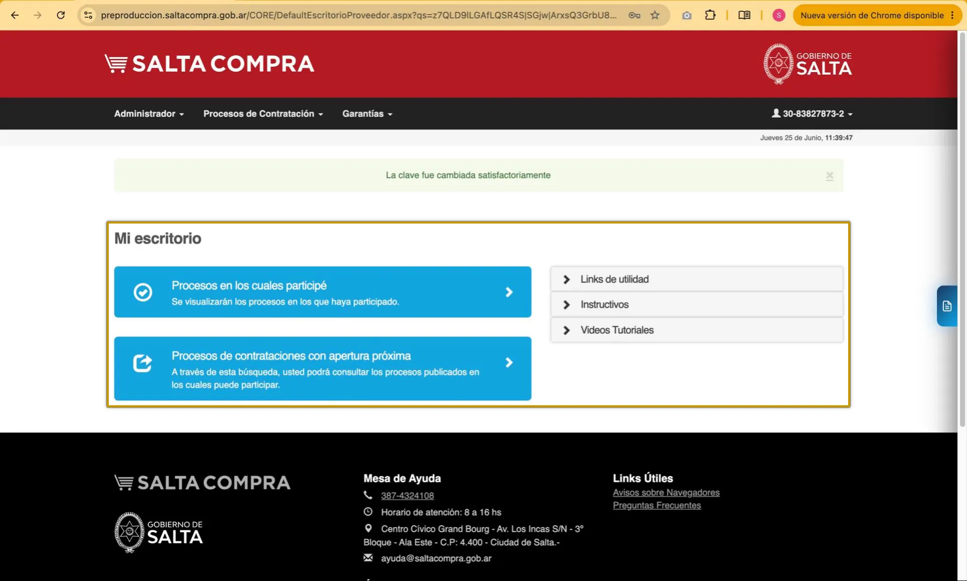 Captura del paso 13: Acceder al escritorio del proveedor