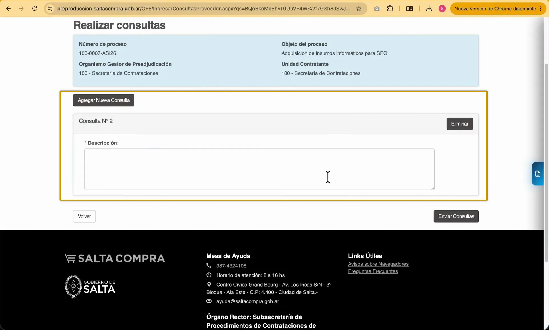 Captura del paso 11: Agregar consultas adicionales