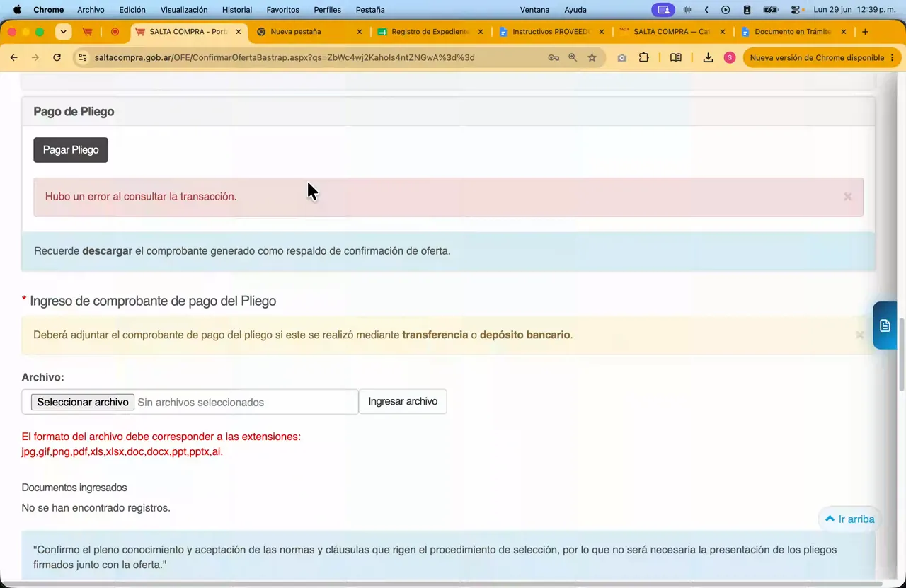 Captura del paso 12: Revisar toda la oferta en el paso de confirmacion