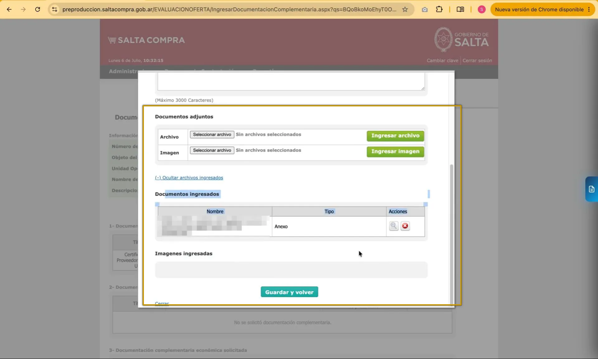 Captura del paso 4: Responder la solicitud con el documento pedido